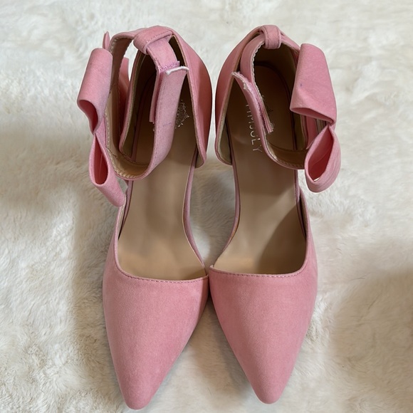 Pink heels with bow - Picture 2 of 3